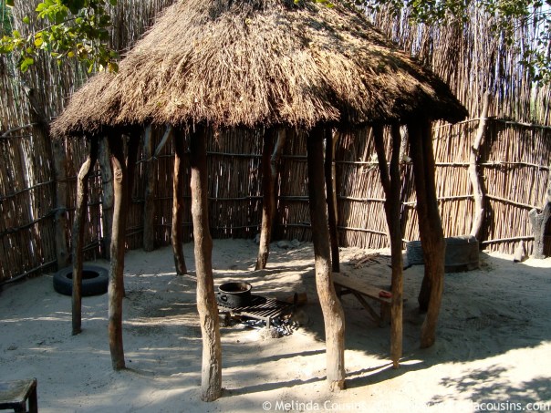 A villager's kitchen and living area