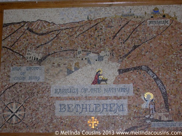 Mosaic Map of Bethlehem in St Catherine's Church