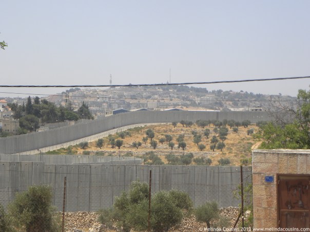 A small part of the separation wall