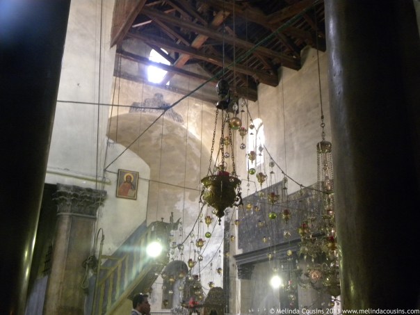 Inside the Church of the Nativity