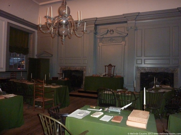 The room where the Declaration of Independence was signed
