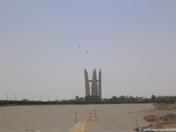 The Soviet-Arab Friendship Monument atop the Aswan High Dam