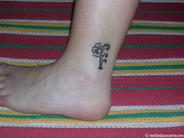 (Okay, it was henna)