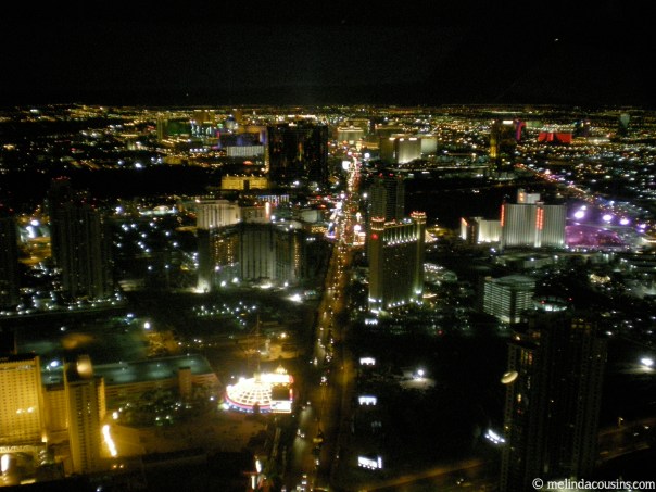 Looking down on the Strip