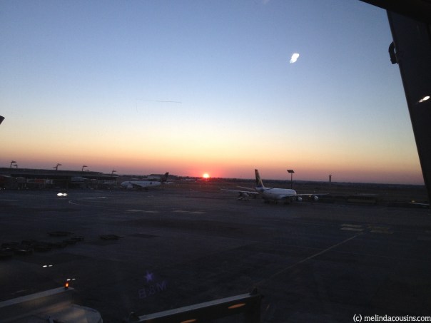 Sunrise at Johannesburg airport