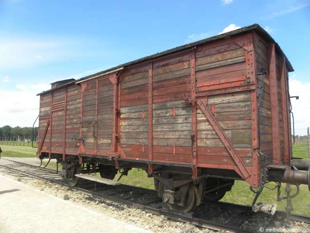 Freight car used to deport Jews from Hungary, 80-150 at a time